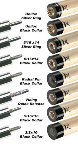 What's My Joint Style? | Pool Cues and Billiards Supplies at PoolDawg.com